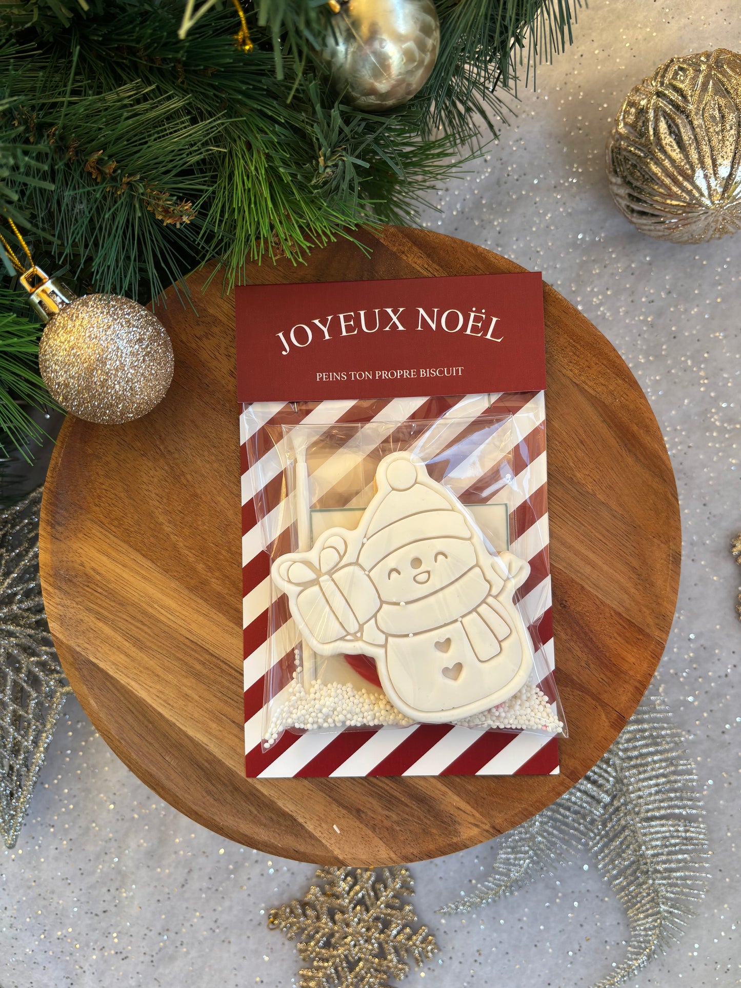 Peins ton biscuit Bonhomme de neige